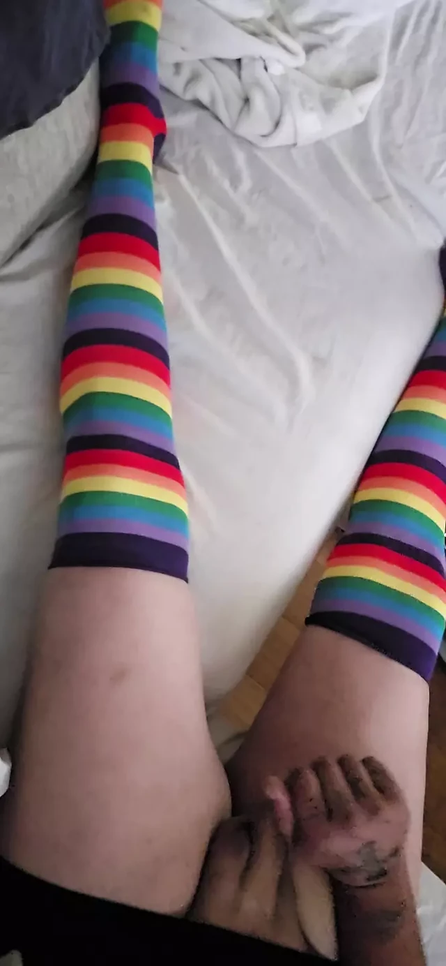 Crossdresser jerking wanting cock