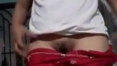 55yo Vietnamese step mom shows hairy pussy and target hole