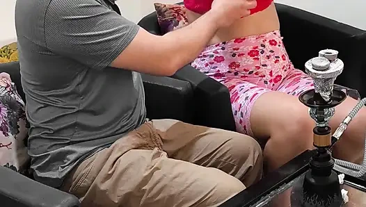 Christmas Party with Beautiful Arabic Girl