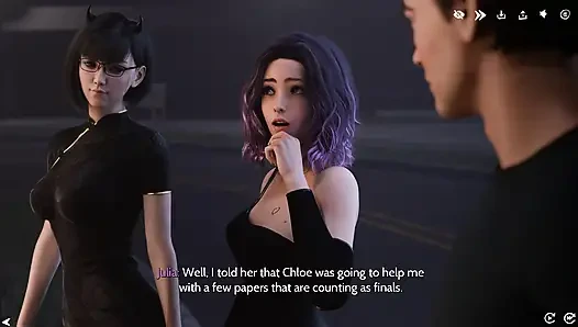 Fresh Women No2 - Chloe и Julia превращают одну бутылку вина в секс в тройничке