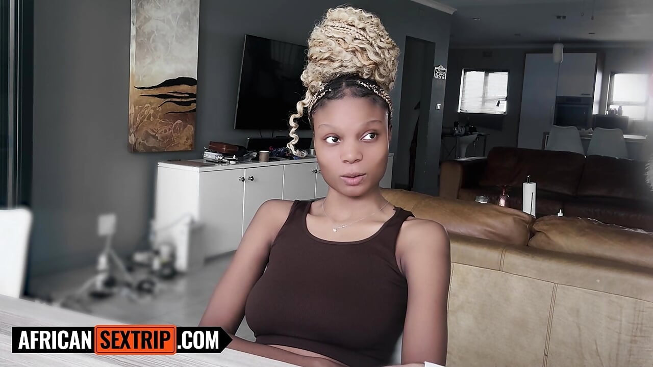 Her boyfriend kept calling while my BIG TITS Ebony TEEN got lost when I RAMMED her pussy hardcore