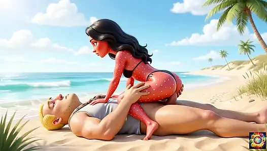 Leidenschaftliche romantik am strand - AI hentai ASmr