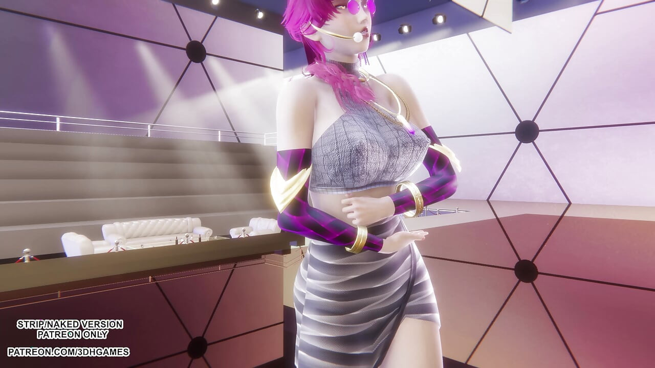 MMD MAMAMOO - Starry Night Evelynn Sexy Kpop Dance League of Legends Hentai Uncensored 4K 60FPS