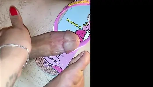 Kiffa Had an Orgasm While Squeezing His Cock and Making Him Worship Her Feet