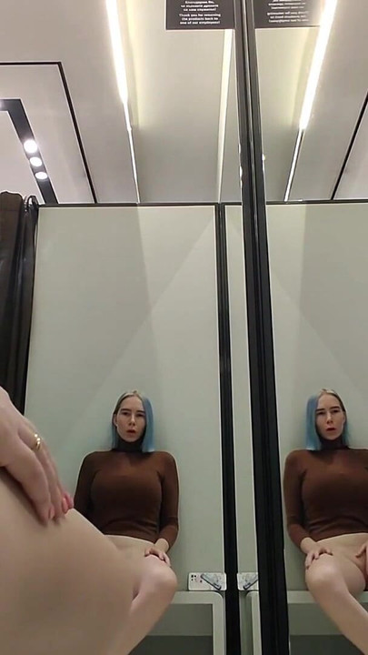 Spectacular moment from "Risky masturbation in a fitting room in a mall. I wanted to take a risk and get a quick orgasm by"