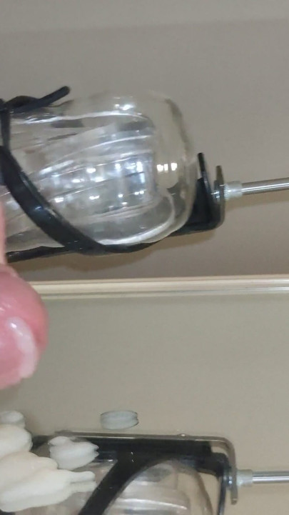 Monster Cock Jerks & Gets Milked on Fucking Machine - Huge Closeup Cumshot (4k) | Clip 2