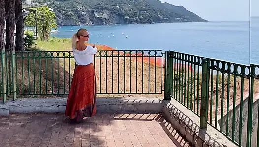 Blonde Mature Wife Enjoys Facial