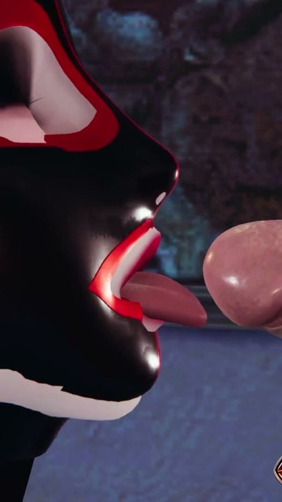 Fetish Latex Girl in 3D Hentai – Sloppy Blowjob, Latex Glove Handjob & Glans Tongue Cumshot | Clip 1