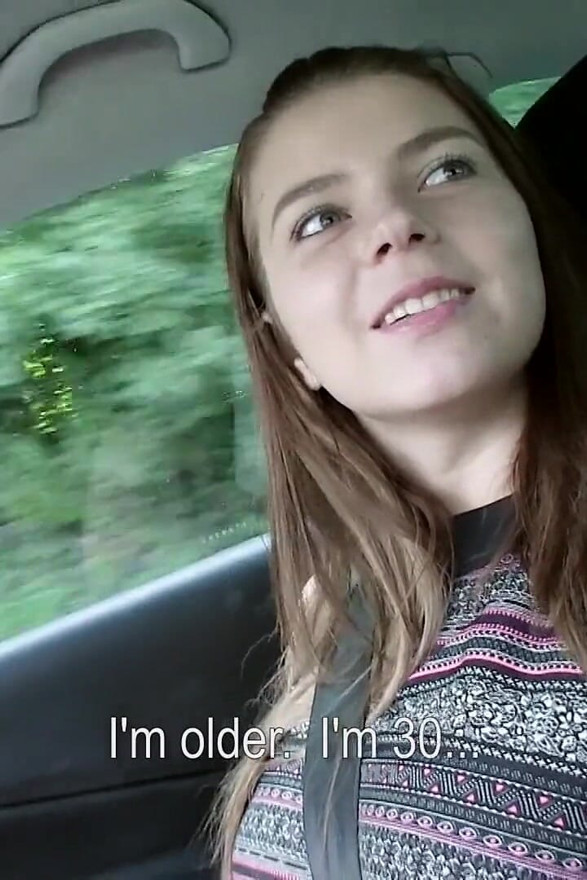 Stranded Teens - Most Girls Would Be Too Shy to Flash a Stranger Their Tits, Not Marina Visconti