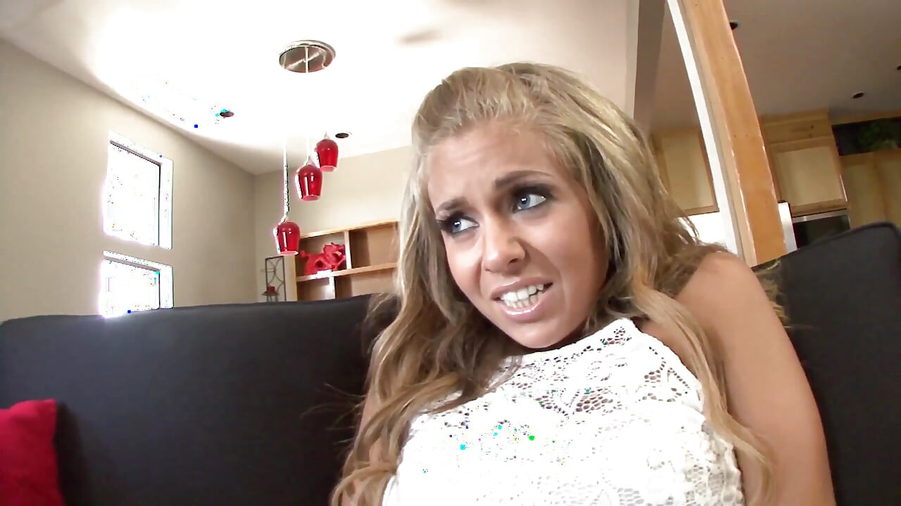 Barely legal Madelyn Monroe a blonde slut loves to take it
