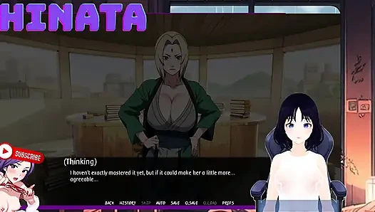 SHINBI SECRETS part 9. I spy on Tsunade in her HOKAGE office