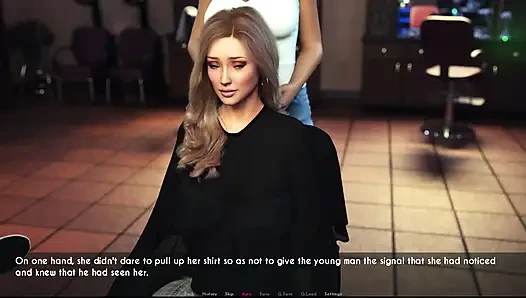 Awam Sophia saç kurutma makinesinde göğüslerini gösterdi.