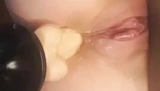 Up close pussy and ass fucking with my machine