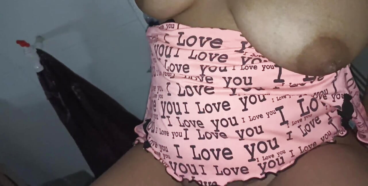 Colombian Brunette Stepsister with Big Natural Tits Loses a Bet and Now She Lets Me Take Care of Her