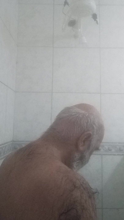 Spectacular moment from "HAIRY BRUTE TAKING A SHOWER"
