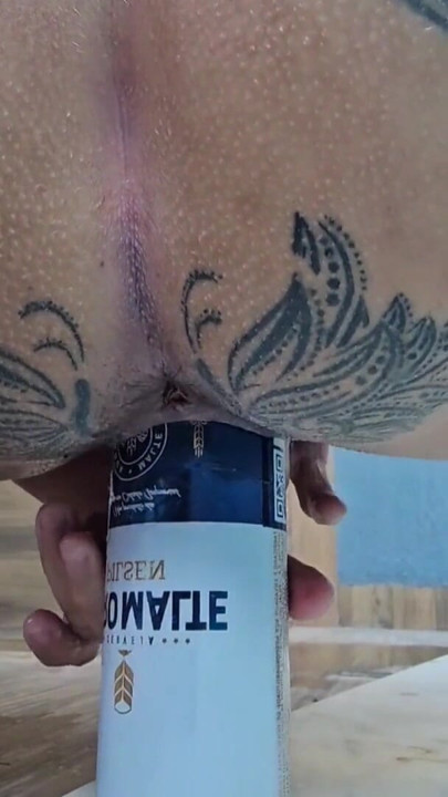 BRAVE GIRL PUTS A CAN IN TIGHT PUSSY | Clip 2