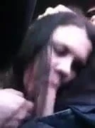 Fat bitch sucking in car