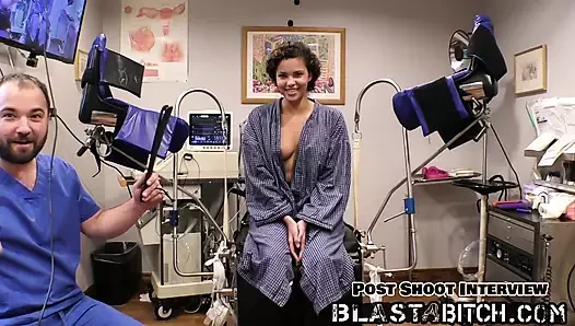 Doctor Blasts Patient Rebel Wyatt's Pussy With Cum