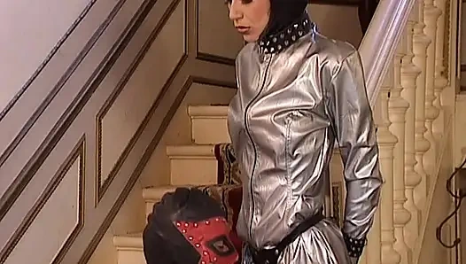 Masked German sluts DPed in hottest leather orgy