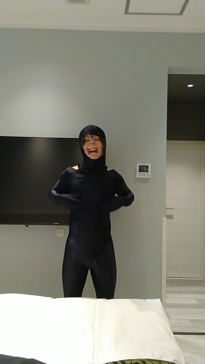 Japanese masturbate crossdresses zentai | Clip 1
