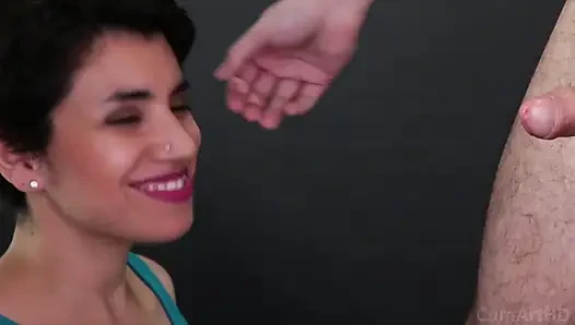 Licking Cum From Hand