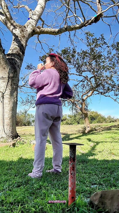 Farting Outdoors on Camping Risky Farts Big Ass in Nature