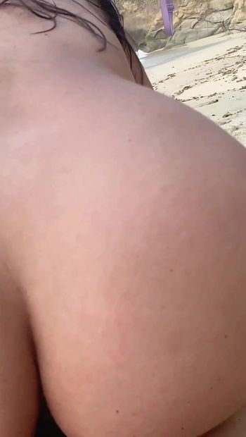 Fucking My Best Friend’s Wife on a Nude Beach During a Business Trip, Real Couple Caught Us