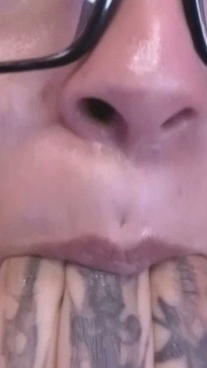 My stepbrother likes my saliva