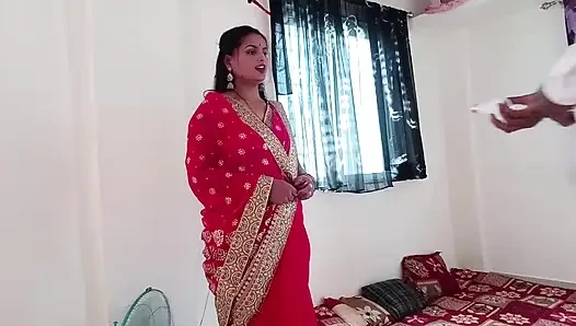 The electrical shop owner came to Riya Bhabhi's house to put a bulb when Riya Bhabhi grabbed his penis and started sucking it and did it