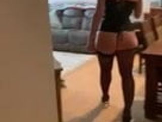 PAWG Wife Struts in Heels