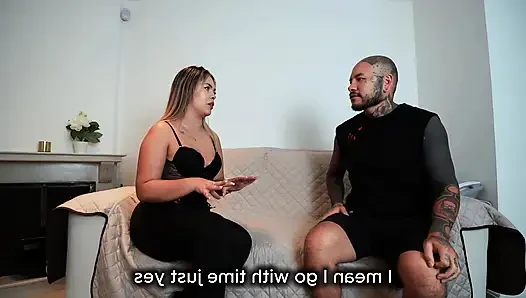 They Cut off His Water at My Neighbor's House and After Helping Him He Fucks Me Until I Make Me Swallow His Milk