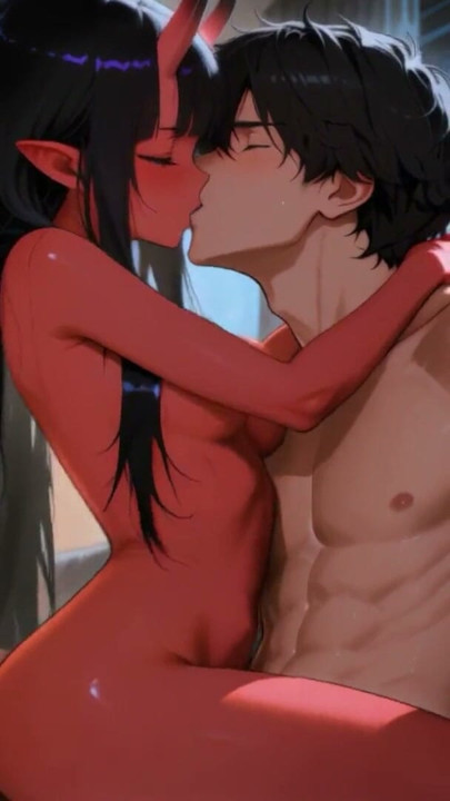 Red Skin Oni Girl Gets Completely Ruined. Hentai Animation (AI) | Clip 2