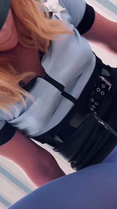 Sexy Girl Arranged Surprise and Sat on My Face in Police Suit | Clip 1