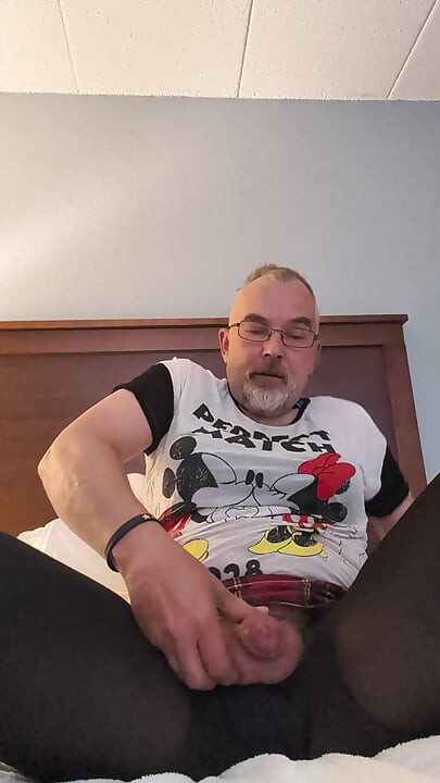 Birthday masturbating in wife's clothes