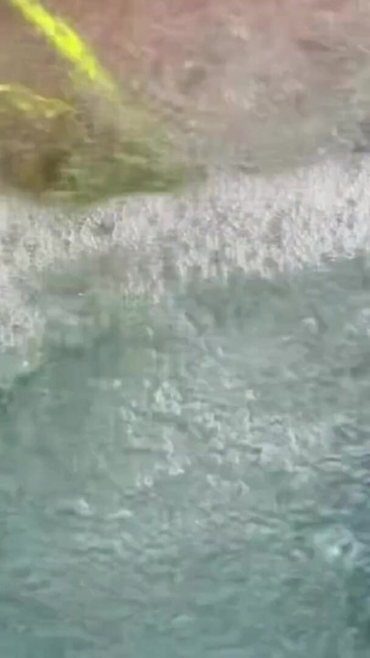 Artemisia Love flashing her juicy big tits underwater Public pool fetish FULL OF | Clip 1