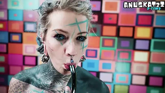 Pink Corset Anal Slut Steel Toy Deep Fucking & Magic Wand Squirting Orgasm