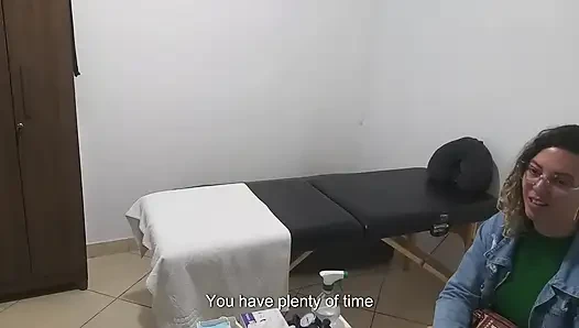 Real Doctor Examines the Patient's Anus and Breasts