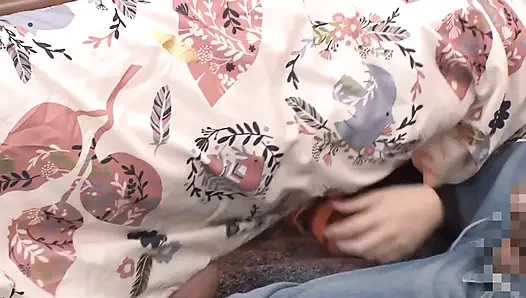 PT1 Sneaking around in a Kotatsu and playing pranks on the unprotected lower half of the body!