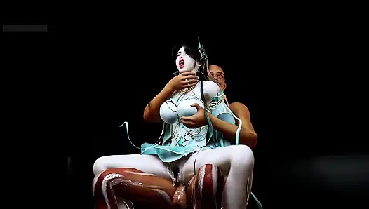 Cybergirl mit booty powers, 3D Animation hentai