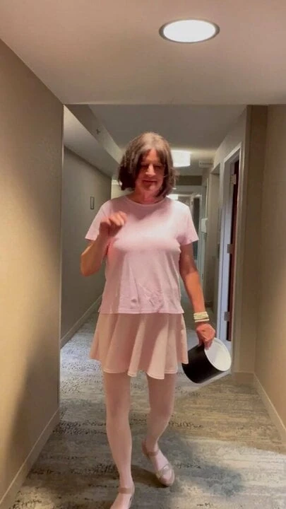 Daddy walks Sissy 2