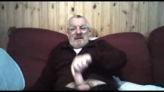 grandpa cum on webcam