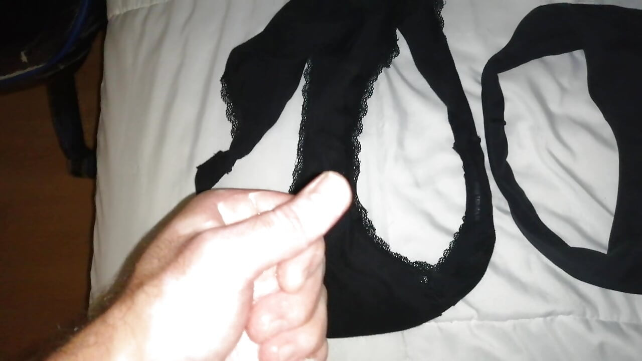 Cumming in my wife's dirty panties