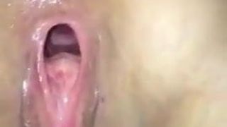 spitting in ass whith wide pussy gape