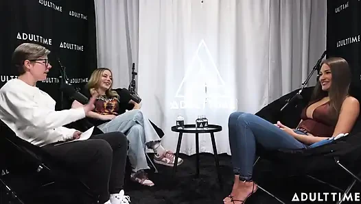 Gizelle Blanco ve Anna Claire Feromonları Bulutlar, Makaslama ve Çalı | Adult Time Podcast