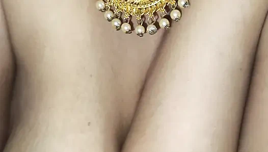 Yellow saree hot breast nipple licking