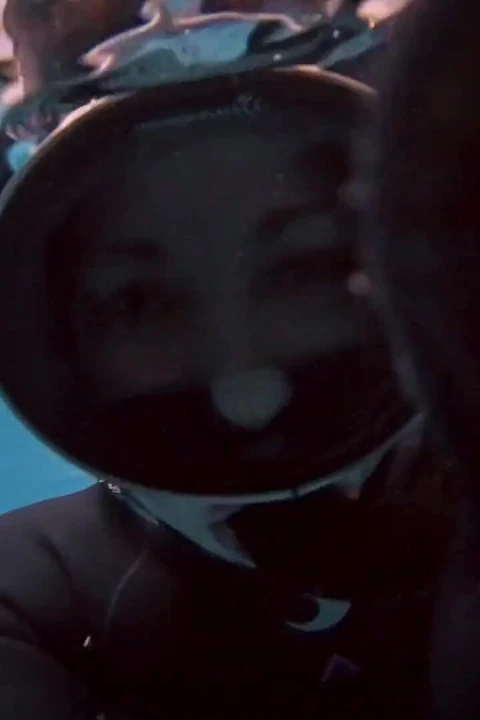 Underwater Giantess Hunts & Claims Her Tiny Prey