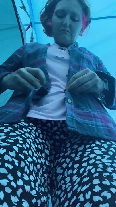 When a Quick Piss in a Bottle in Your Tent Leads Onto Stripping and a Cheeky Little Tits and Bits Play!