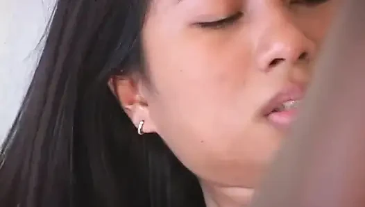 Petite asian chick gets good pussy fucking by black dude