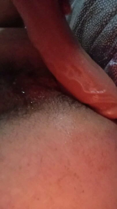 With my dildo