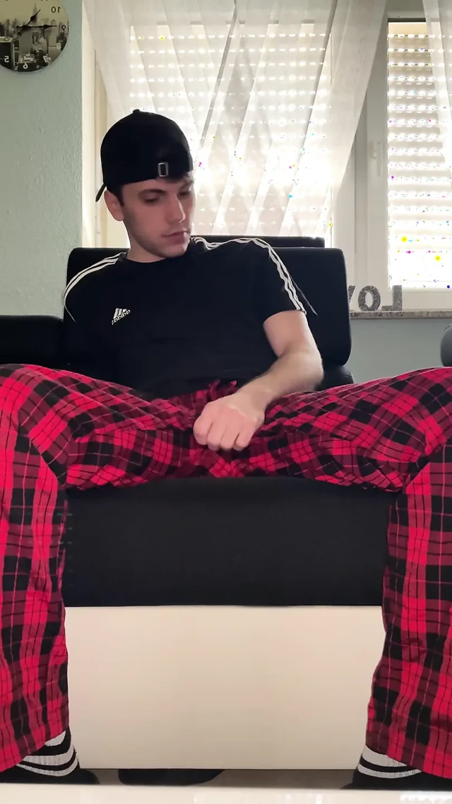 Playing with My Cock in the Living Room